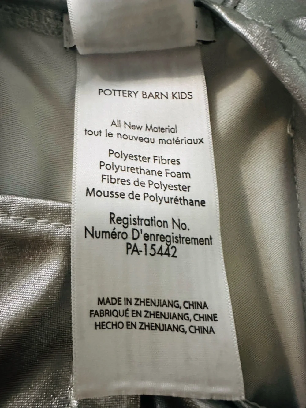 Pottery Barn Kids Astronaut Costume Silver Space Suit Child One Only - Picture 9 of 11